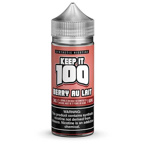 Shop Berry Au Lait 100ml Synthetic Nicotine Vape Juice - Keep It 100 in australian
