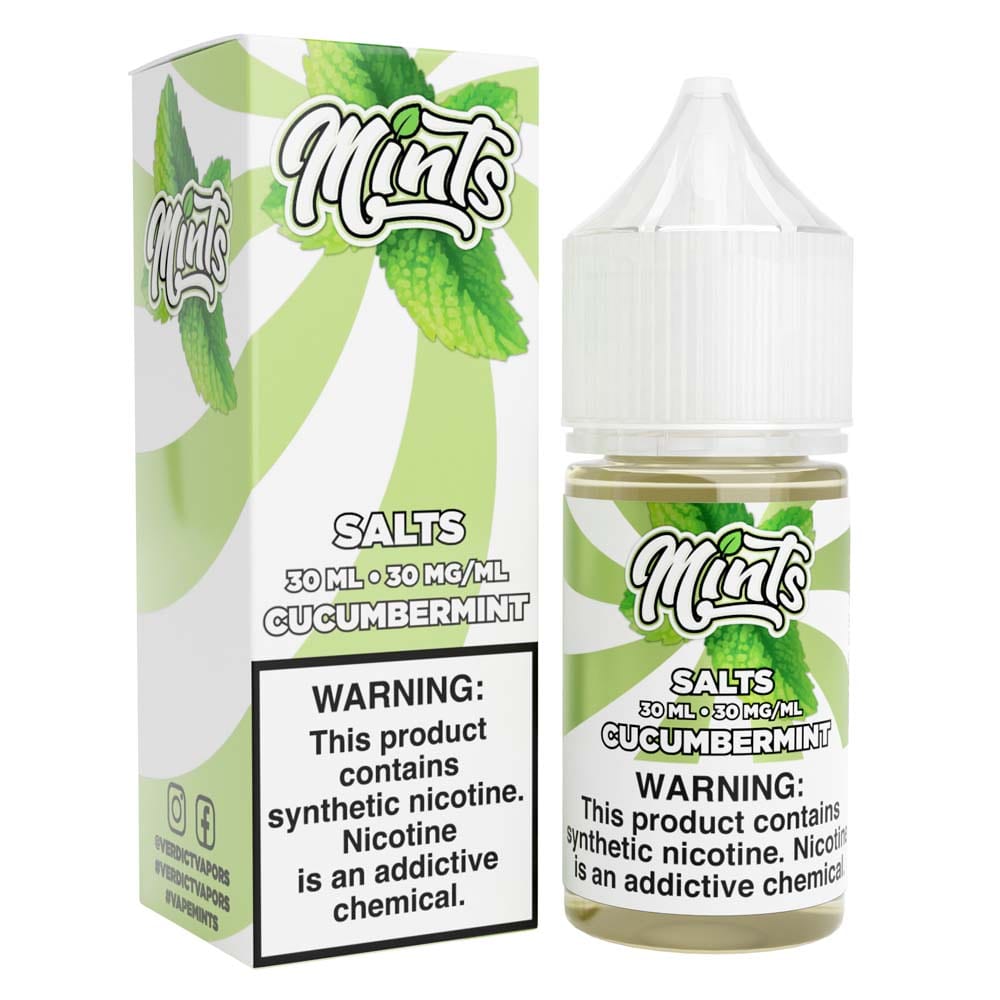 Shop Mints Vape Co. Cucumber Mint 30ml Nic Salt Vape Juice in australian