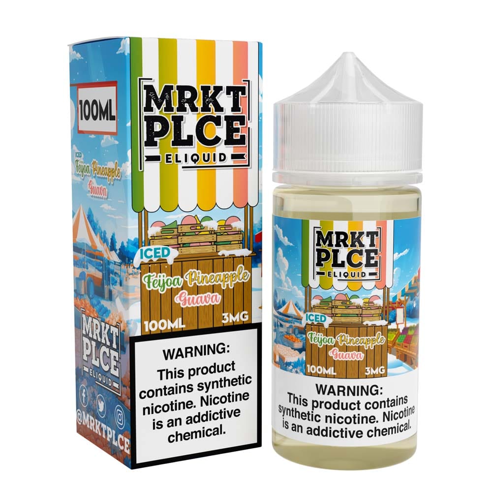 Shop MRKT PLCE ICED Feijoa Pineapple Guava 100ml Vape Juice in australian