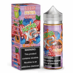 Shop Blueberry Papaya Strawberry 120ml Vape Juice - Noms X2 in australian