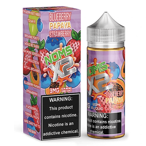 Shop Blueberry Papaya Strawberry 120ml Vape Juice - Noms X2 in australian