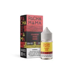 Shop Pachamama Plus+ Strawberry Orange Banana TFN Salt Vape Juice 30ml in australian