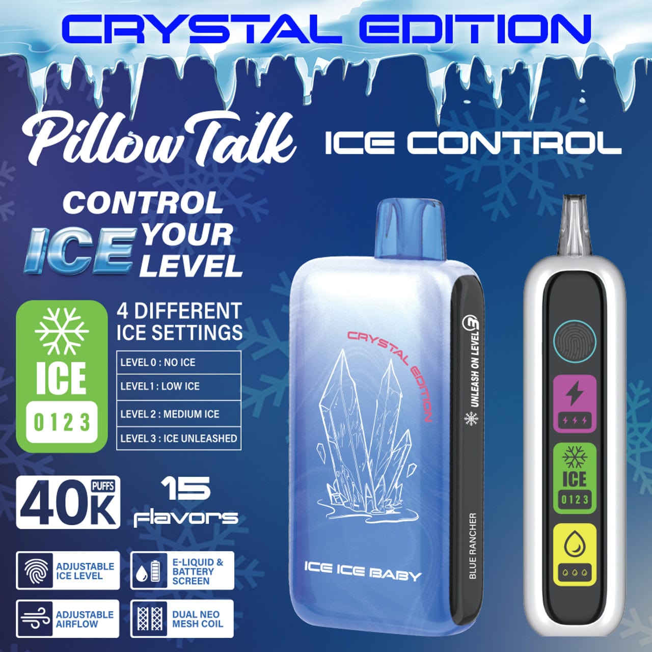 Shop Pillow Talk Ice Control IC40000 Disposable Vape (5%, 40000 Puffs) in australian