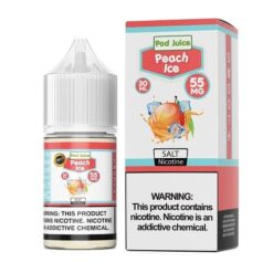 Shop Pod Juice Peach Ice TF 30ml Nic Salt Vape Juice in australian
