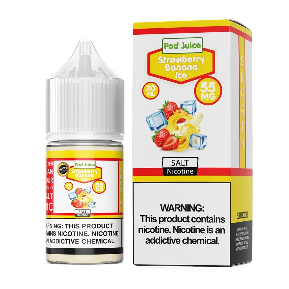 Shop Pod Juice Strawberry Banana Ice TF 30ml Nic Salt Vape Juice in australian