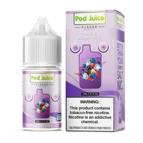 Shop Pod Juice Triple Berry Ice PJ5000 TF 30ml Nic Salt Vape Juice in australian