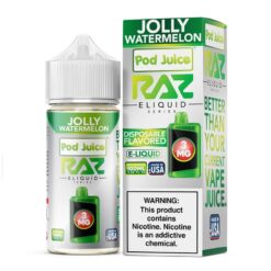 Shop Pod Juice x RAZ Jolly Watermelon Synthetic Vape Juice 100ml in australian