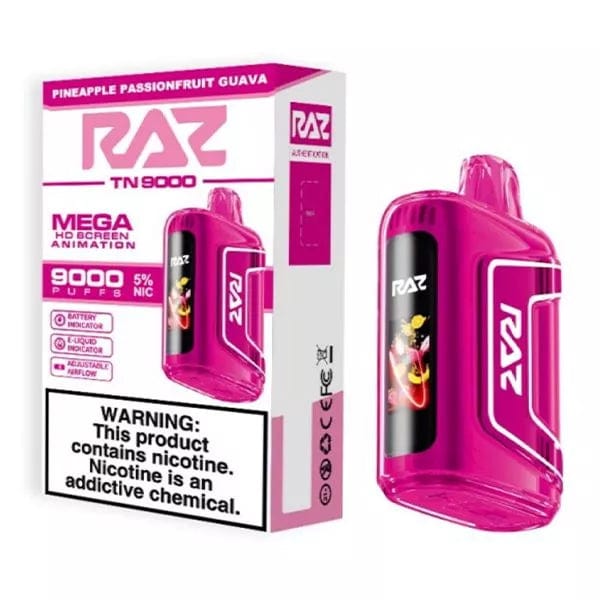 Shop RAZ TN9000 Disposable Vape (0% & 5%, 9000 Puffs) in australian