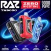 Shop RAZ TN9000 Disposable Vape (0% & 5%, 9000 Puffs) in australian
