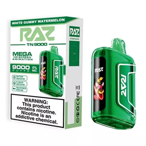 Shop RAZ TN9000 Disposable Vape (0% & 5%, 9000 Puffs) in australian