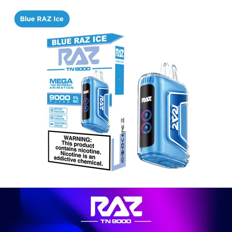 Shop RAZ TN9000 Disposable Vape (0% & 5%, 9000 Puffs) in australian