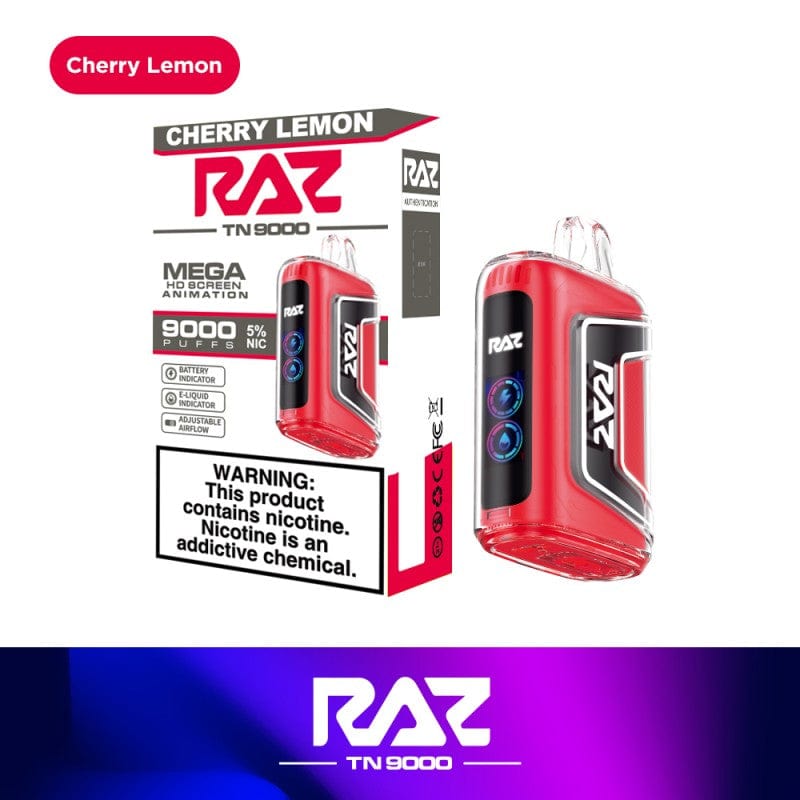 Shop RAZ TN9000 Disposable Vape (0% & 5%, 9000 Puffs) in australian