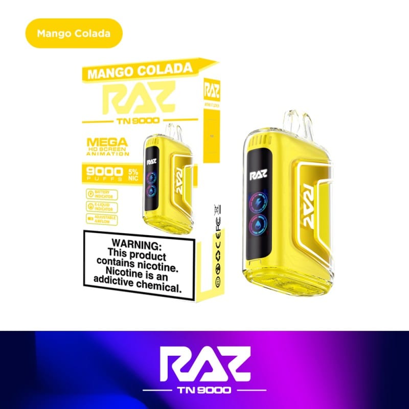 Shop RAZ TN9000 Disposable Vape (0% & 5%, 9000 Puffs) in australian