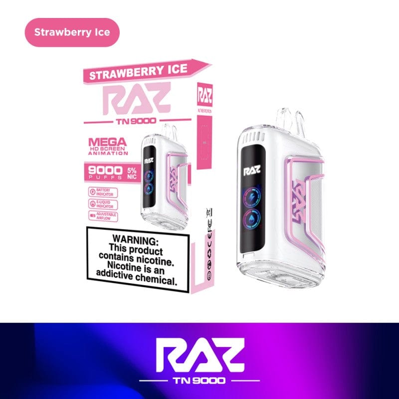 Shop RAZ TN9000 Disposable Vape (0% & 5%, 9000 Puffs) in australian