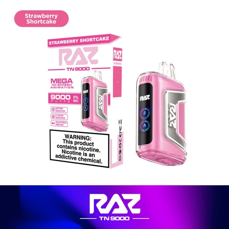 Shop RAZ TN9000 Disposable Vape (0% & 5%, 9000 Puffs) in australian