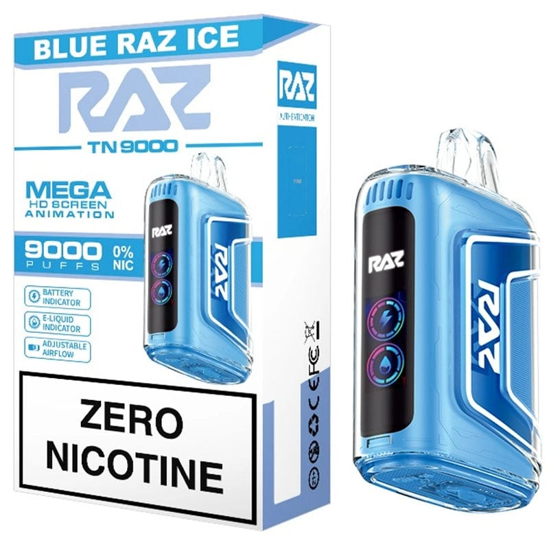Shop RAZ TN9000 Disposable Vape (0% & 5%, 9000 Puffs) in australian