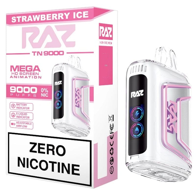 Shop RAZ TN9000 Disposable Vape (0% & 5%, 9000 Puffs) in australian