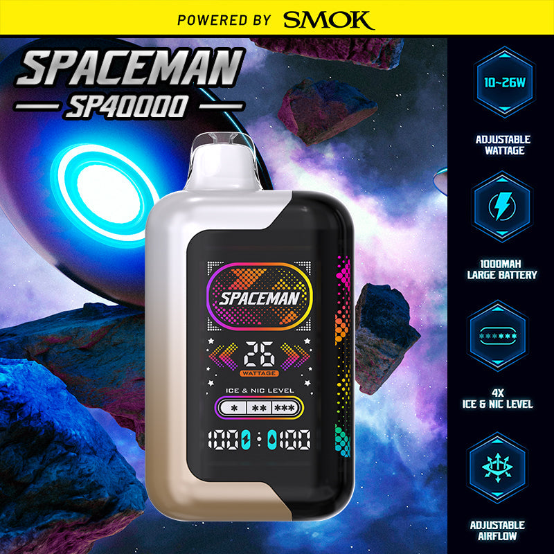 Shop SMOK Spaceman SP40000 Disposable Vape (5%, 40000 Puffs) in australian
