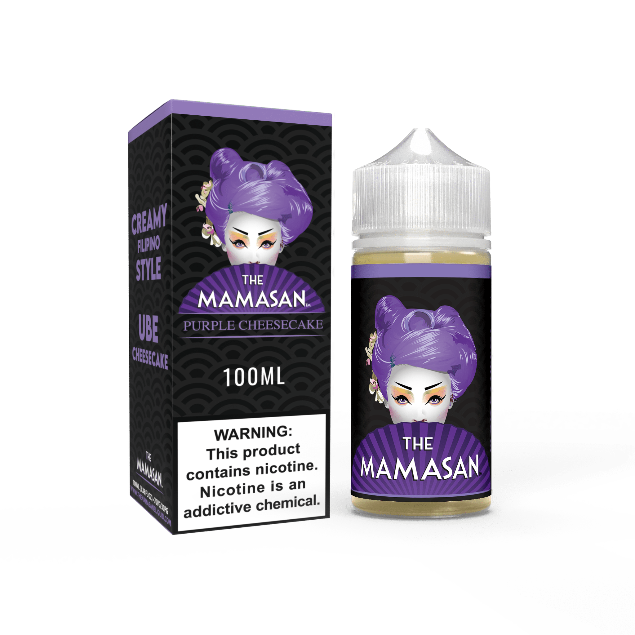 Shop The Mamasan Purple Cheesecake 100ml Vape Juice in australian