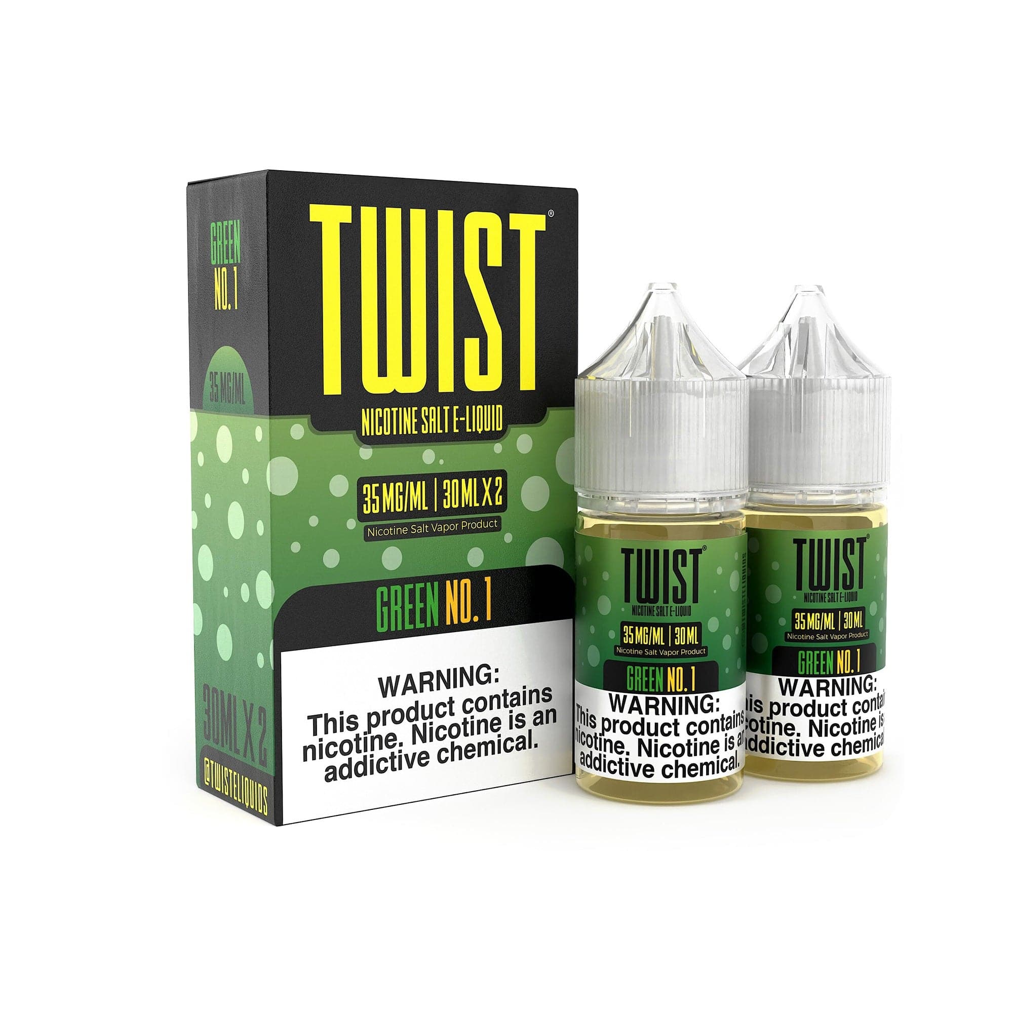 Shop Green No.1 2x 30ml (60ml) Nic Salt Vape Juice - Twist E-Liquids in australian