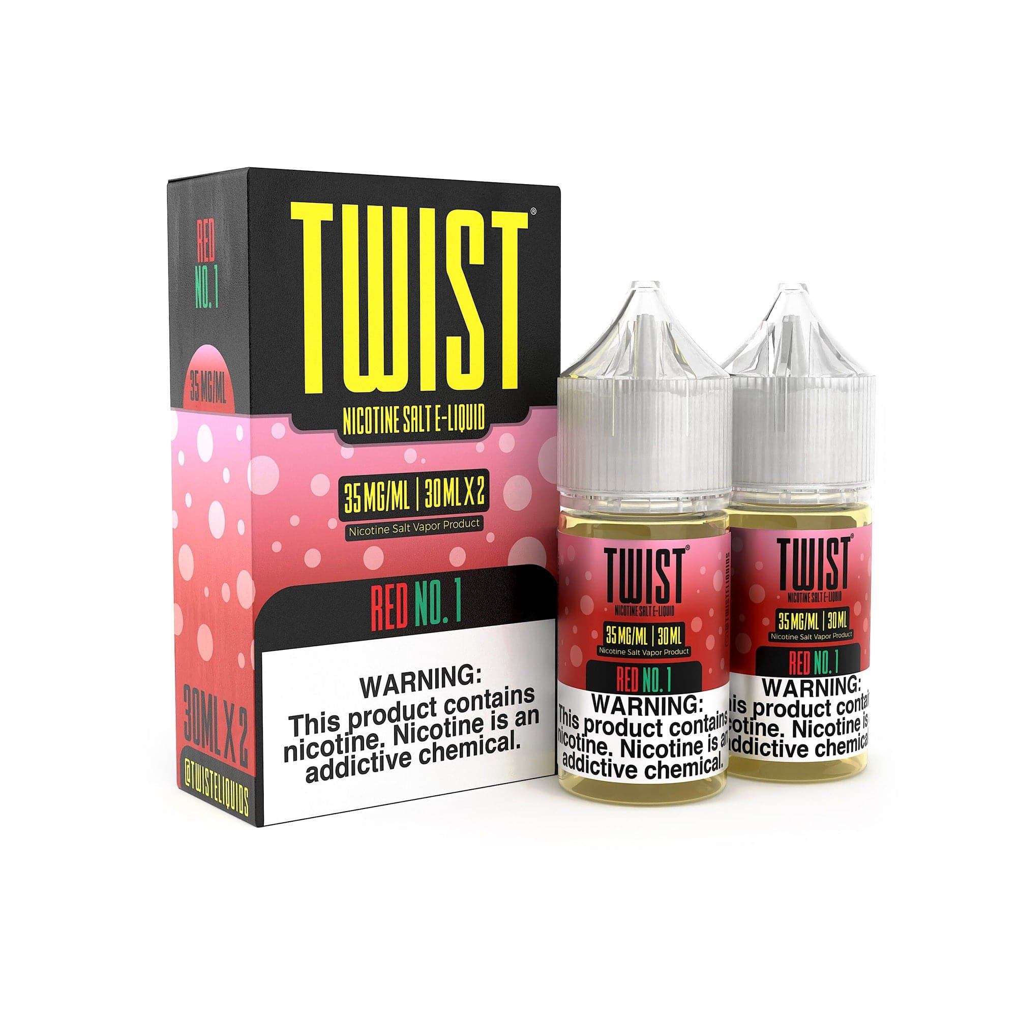 Shop Red No.1 2x 30ml (60ml) Nic Salt Vape Juice - Twist E-Liquids in australian