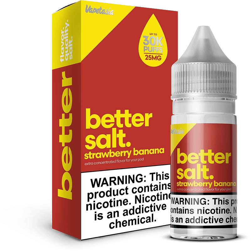 Shop Vapetasia Better Salt Strawberry Banana TFN Salt Vape Juice 30ml in australian