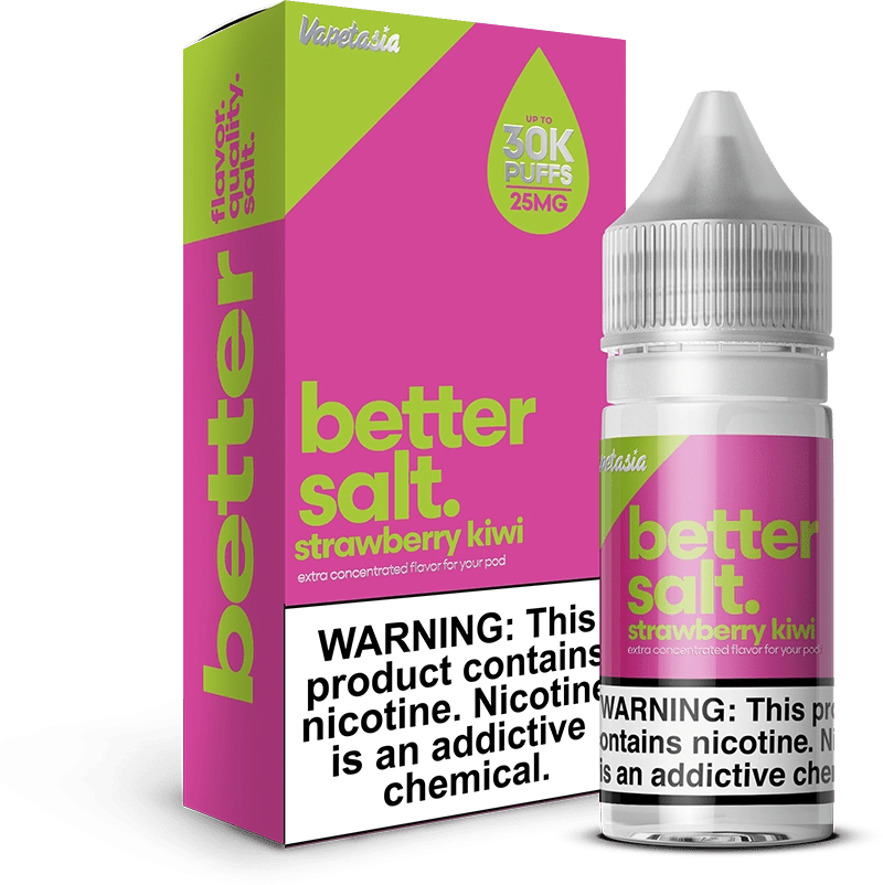 Shop Vapetasia Better Salt Strawberry Kiwi TFN Salt Vape Juice 30ml in australian