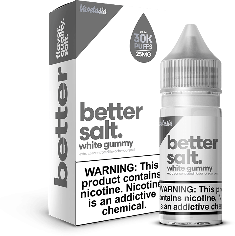 Shop Vapetasia Better Salt White Gummy TFN Salt Vape Juice 30ml in australian