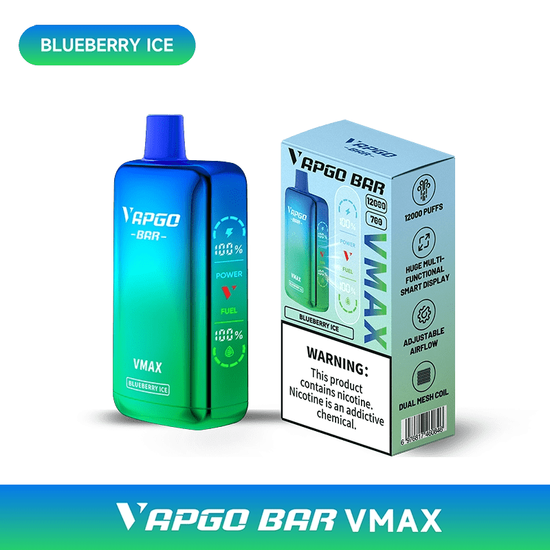 Shop VAPGO BAR Vmax Disposable Vape (5%, 12000 Puffs) in australian