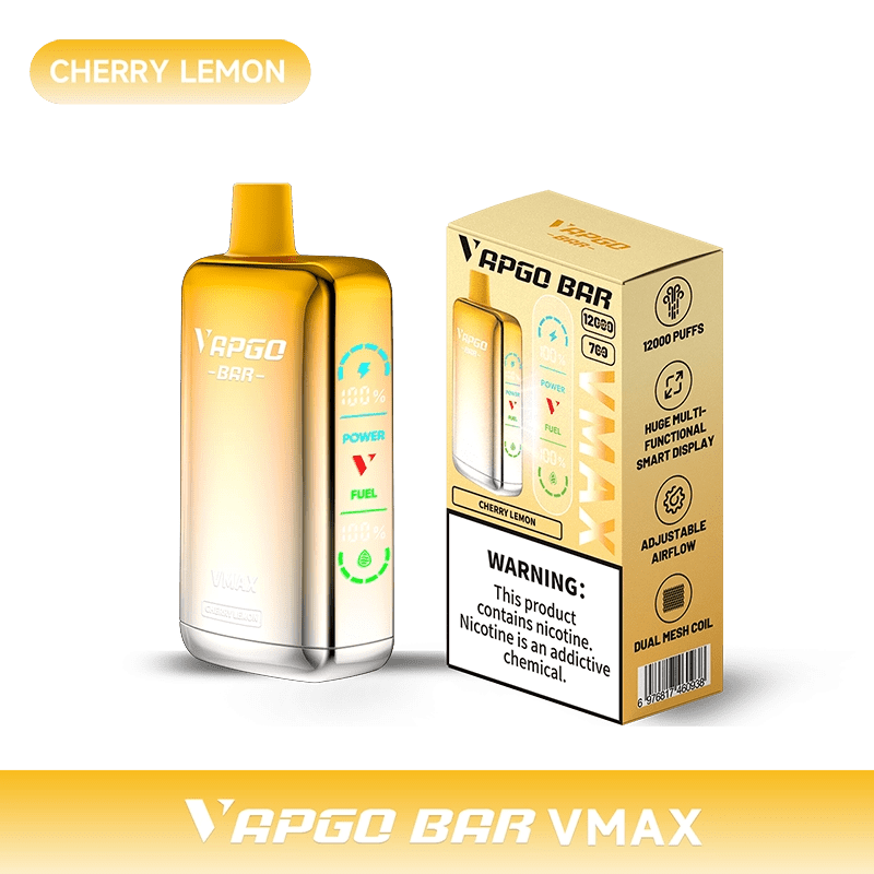Shop VAPGO BAR Vmax Disposable Vape (5%, 12000 Puffs) in australian