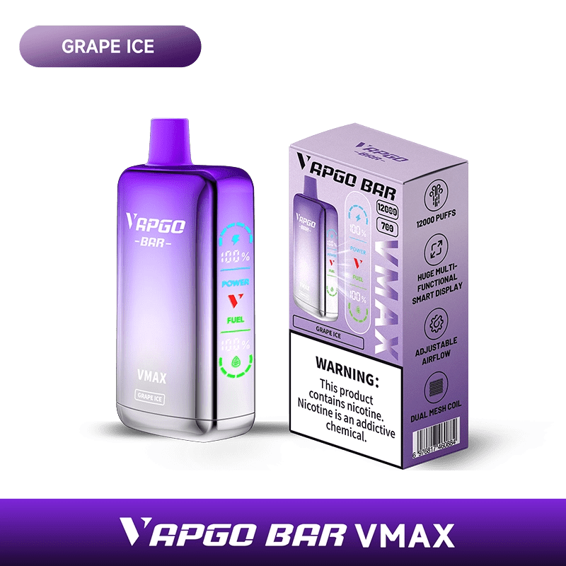 Shop VAPGO BAR Vmax Disposable Vape (5%, 12000 Puffs) in australian