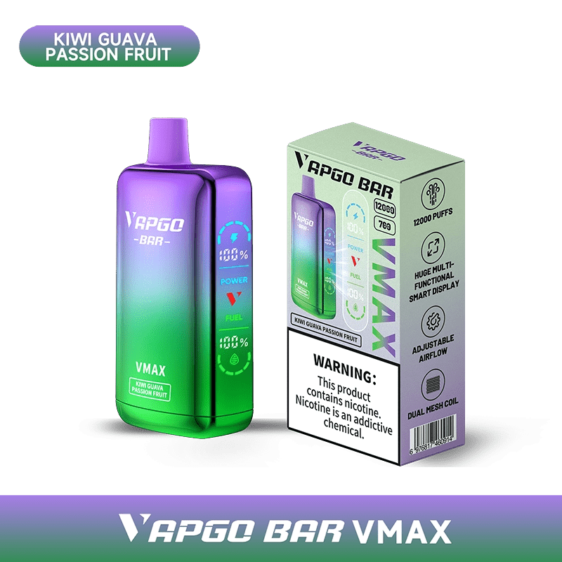 Shop VAPGO BAR Vmax Disposable Vape (5%, 12000 Puffs) in australian