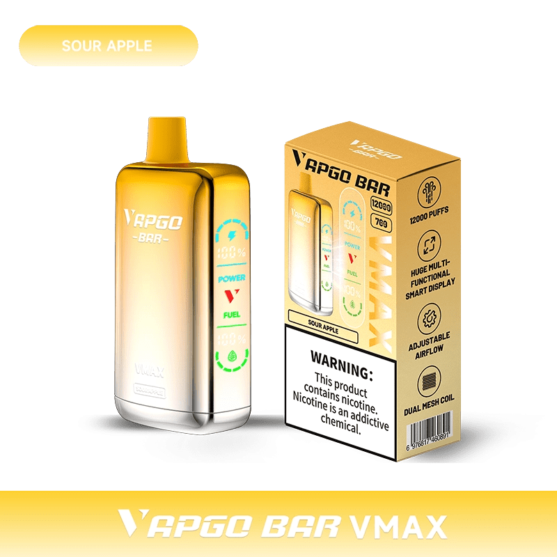 Shop VAPGO BAR Vmax Disposable Vape (5%, 12000 Puffs) in australian