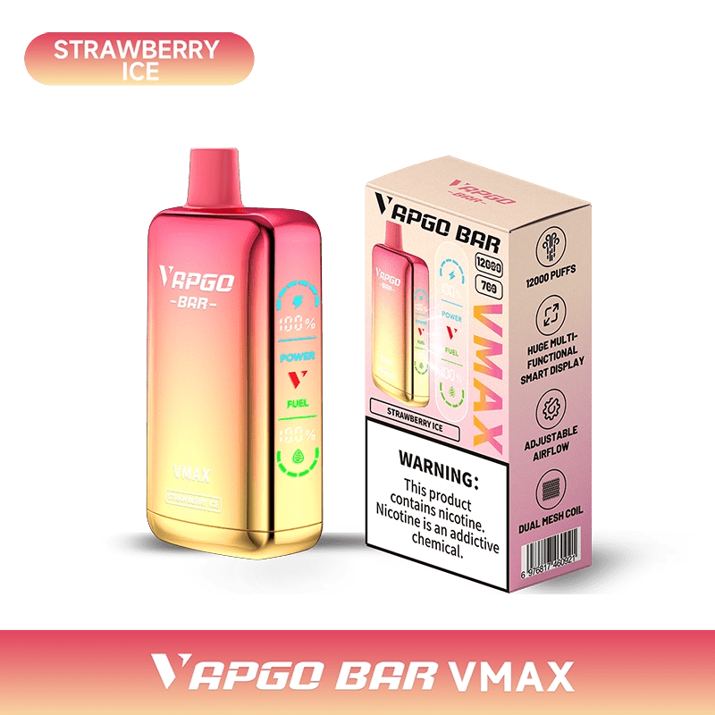 Shop VAPGO BAR Vmax Disposable Vape (5%, 12000 Puffs) in australian