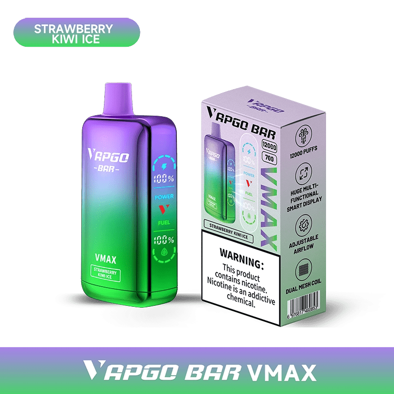 Shop VAPGO BAR Vmax Disposable Vape (5%, 12000 Puffs) in australian