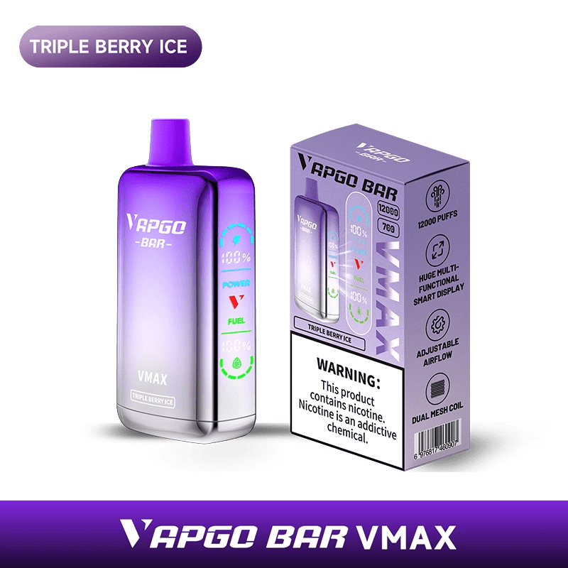 Shop VAPGO BAR Vmax Disposable Vape (5%, 12000 Puffs) in australian