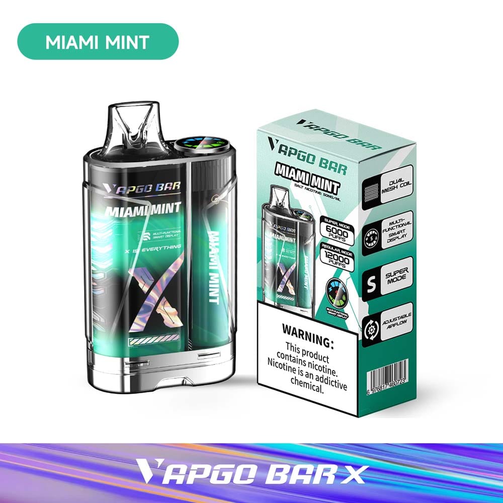 Shop VAPGO BAR X 12K Disposable Vape (5%, 12000 Puffs) in australian