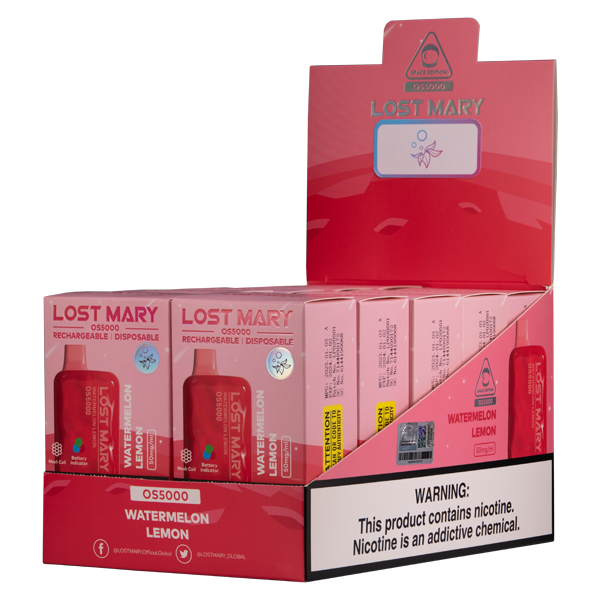 Shop Watermelon Lemon Lost Mary OS5000 in australian
