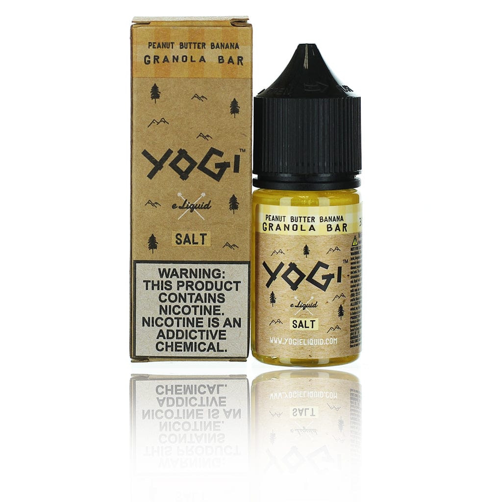 Shop Yogi Salts Peanut Butter Banana Granola Bar 30ml Nic Salt Vape Juice in australian