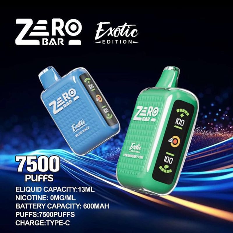 Shop ZERO Bar Exotic Edition Disposbale Vape (0%, 7500 Puffs) in australian